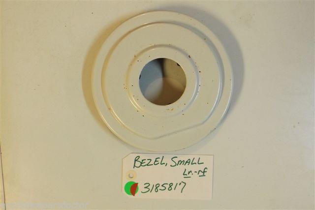 KITCHENAID STOVE 3185817 Bezel, Small Lr-rf USED PART KITCHENAID STOVE 3185817 Bezel, Small Lr-rf USED PART